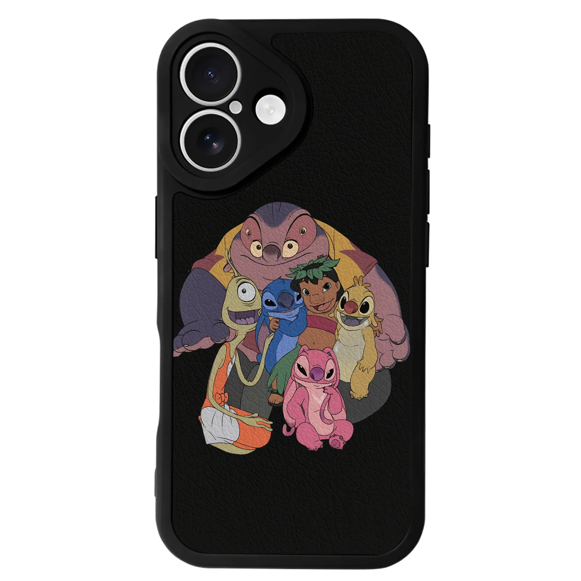 リロ＆スティッチ グッズ ジャンバ博士 - IPhone 16シリーズ対応 ・ シリコンスマホケース ・ レザー調 ・ 高精度フィット ・ 耐衝撃 ・ ワイヤレス充電対応 ・ 精密カット